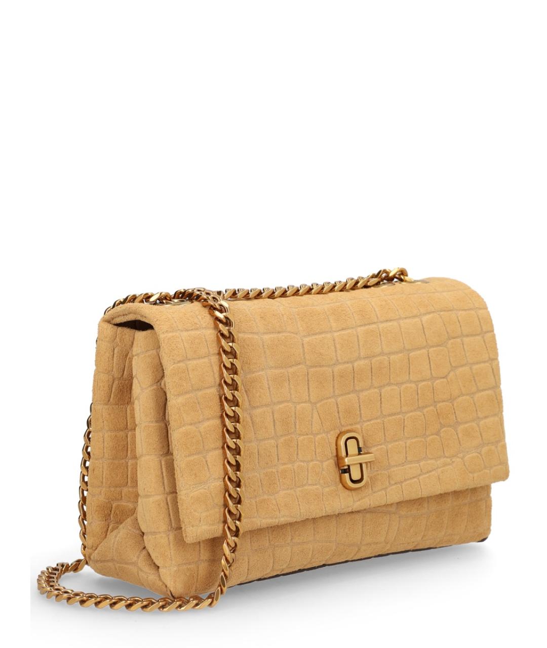 MARC JACOBS Бежевая замшевая сумка через плечо, фото 2