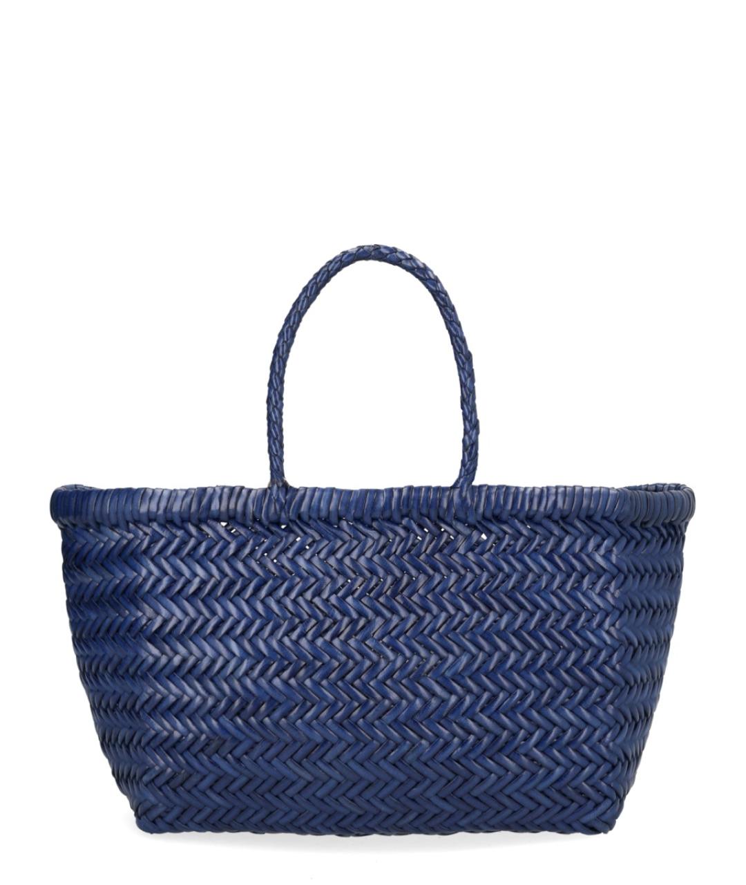 Dragon Diffusion Синяя кожаная сумка тоут, фото 2