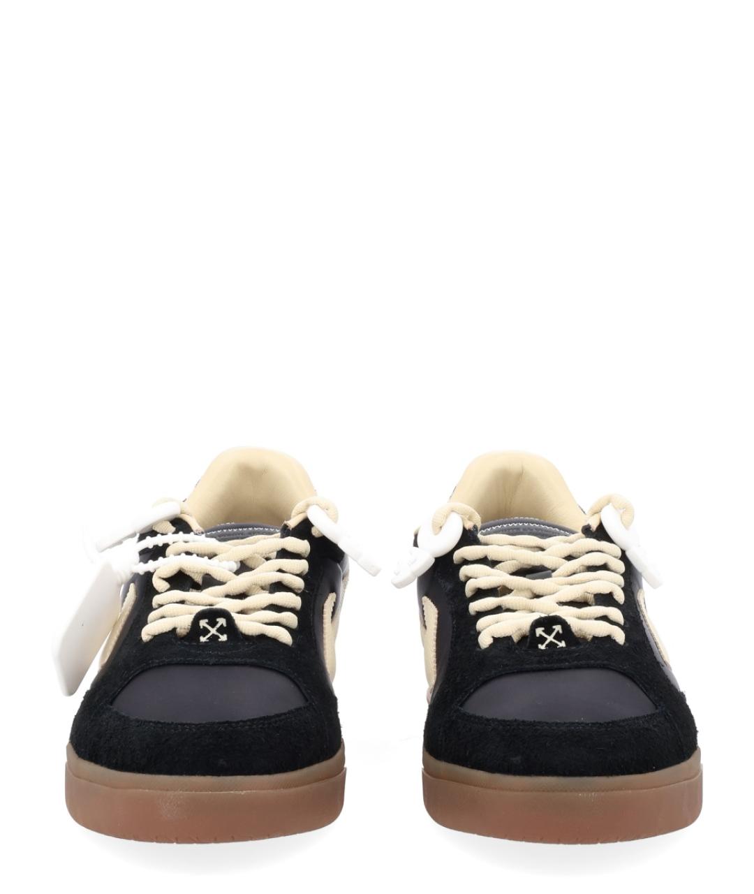 OFF-WHITE Черные низкие кроссовки / кеды, фото 3