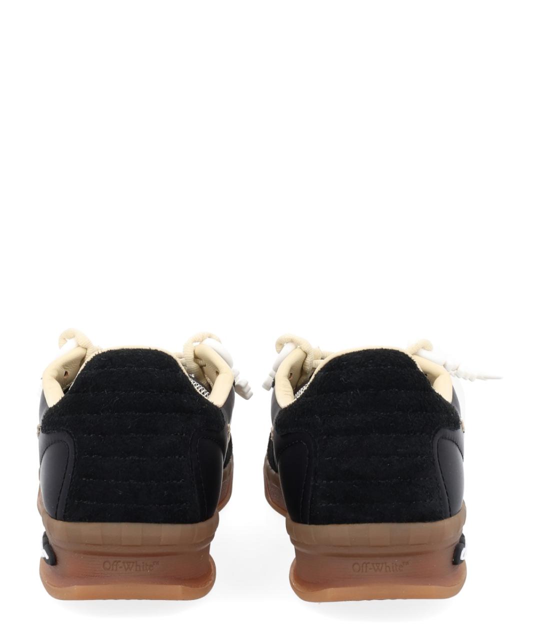 OFF-WHITE Черные низкие кроссовки / кеды, фото 4