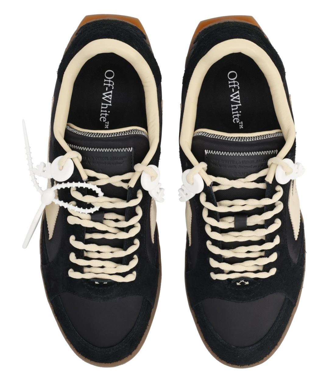 OFF-WHITE Черные низкие кроссовки / кеды, фото 5