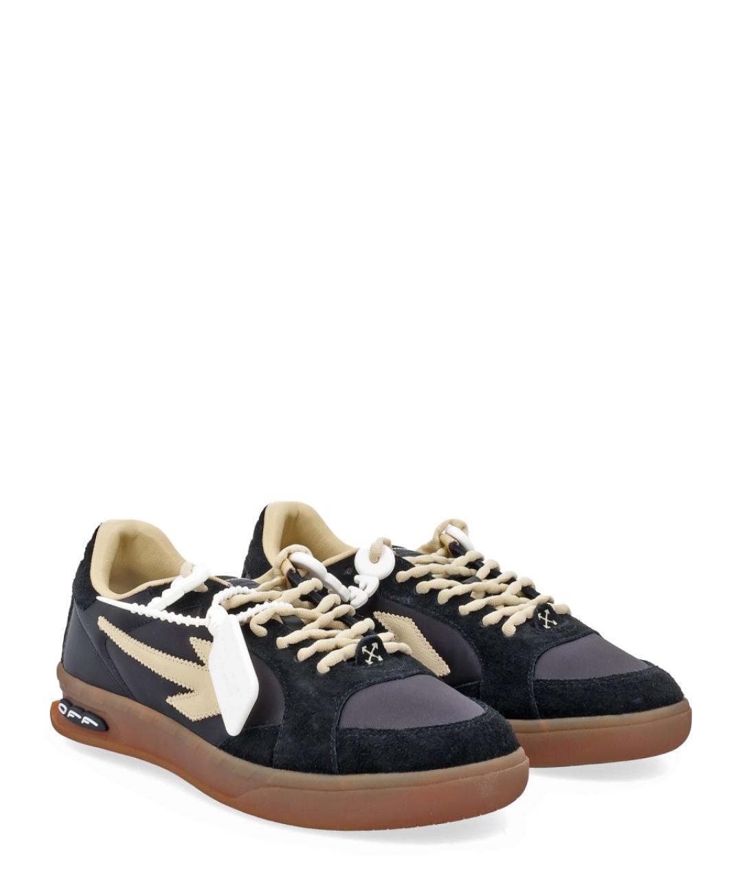 OFF-WHITE Черные низкие кроссовки / кеды, фото 2