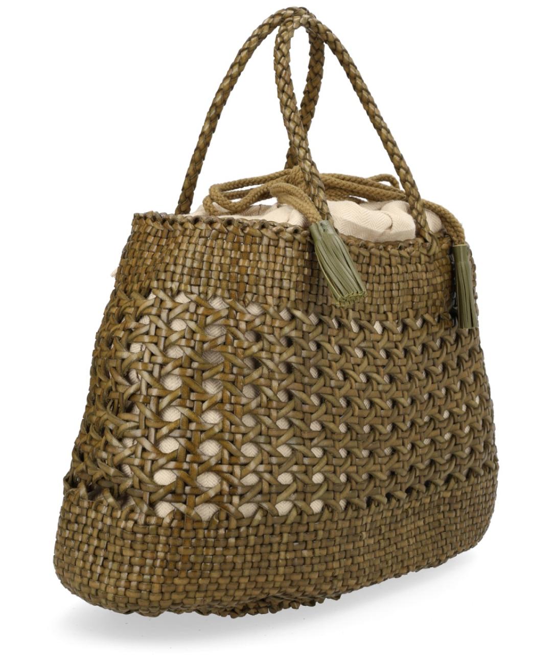 Dragon Diffusion Коричневая кожаная сумка через плечо, фото 3