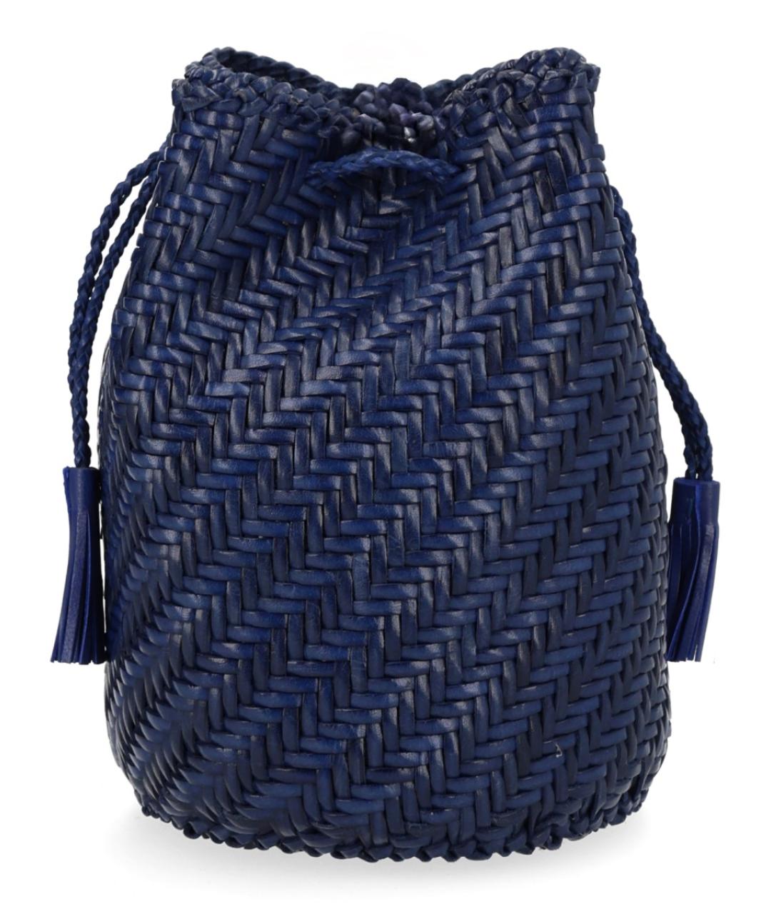 Dragon Diffusion Синяя кожаная сумка через плечо, фото 2