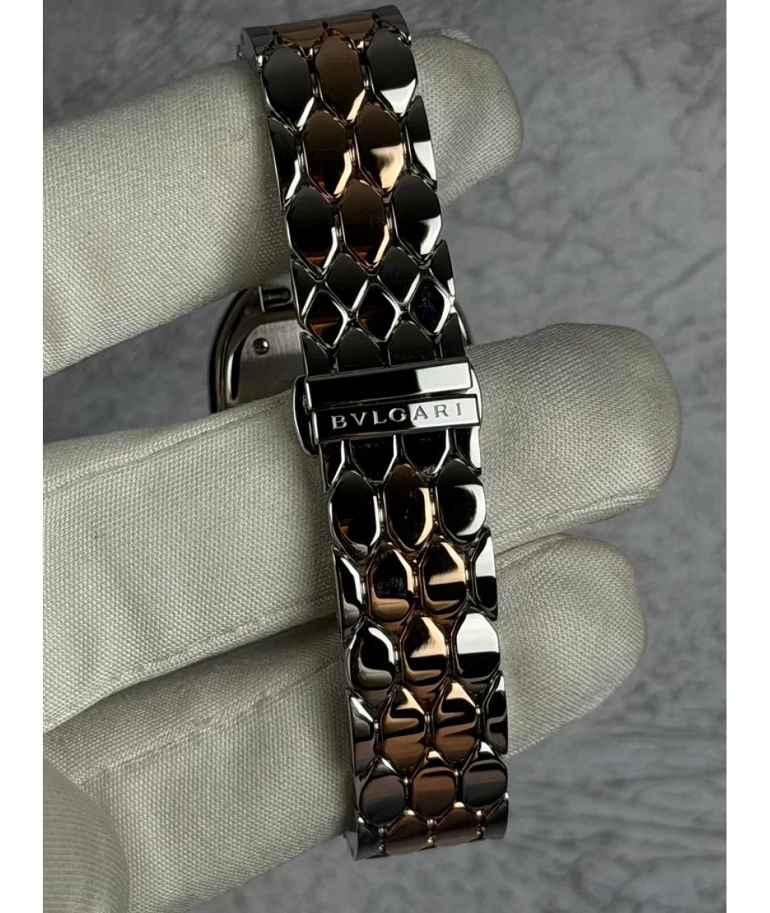 BVLGARI Зеленые часы из розового золота, фото 7