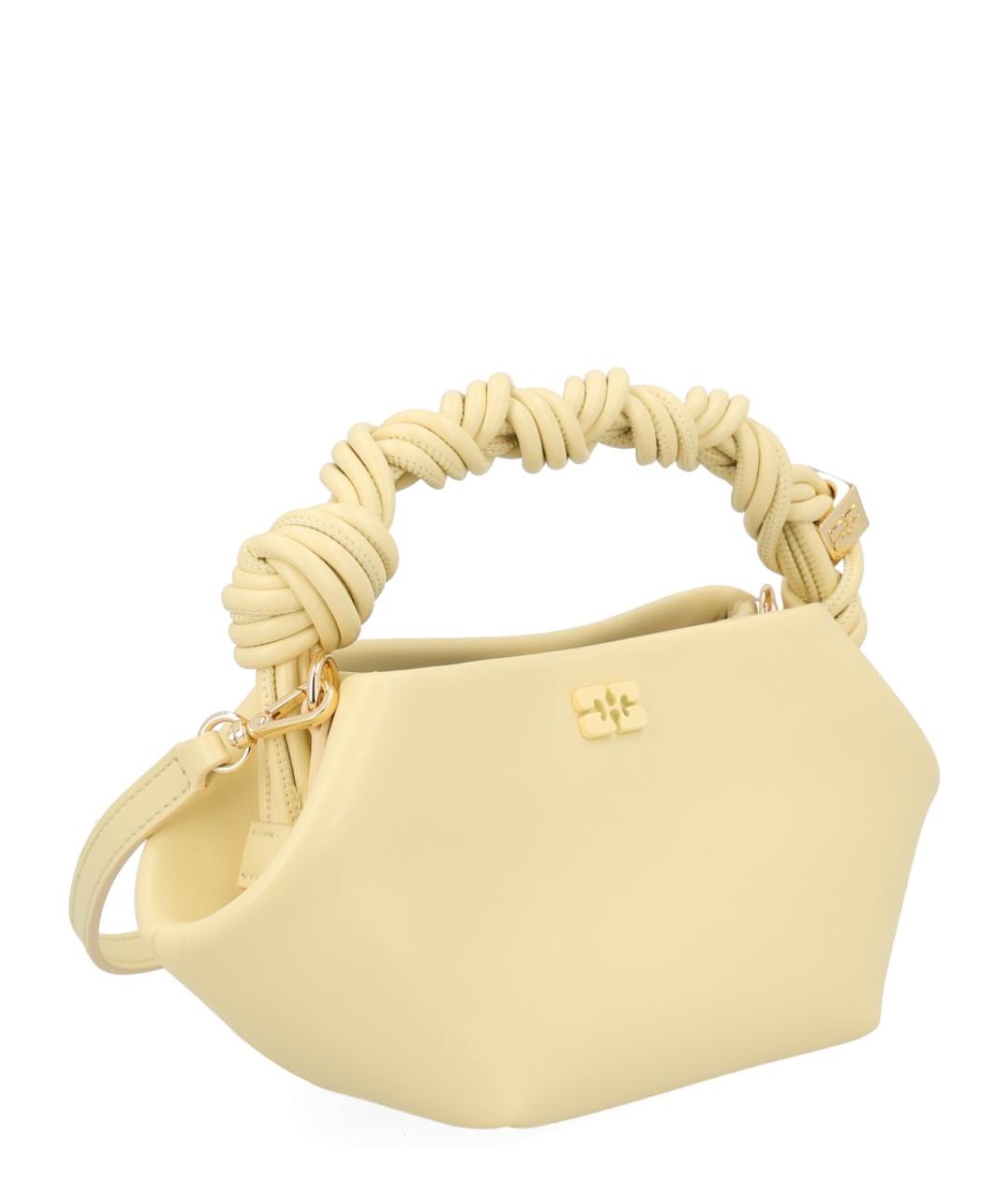 GANNI Желтая кожаная сумка через плечо, фото 2