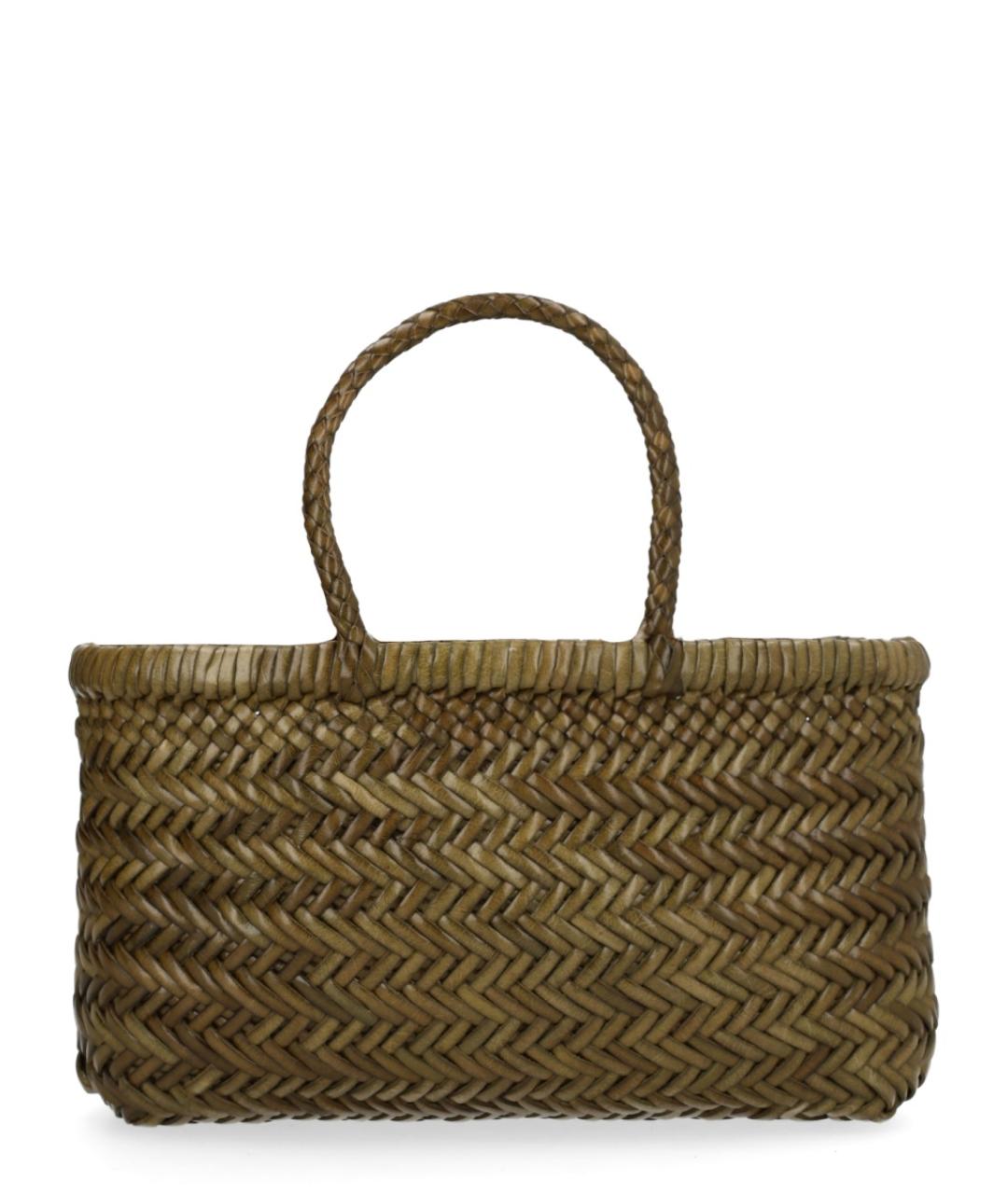 Dragon Diffusion Зеленая кожаная сумка тоут, фото 1