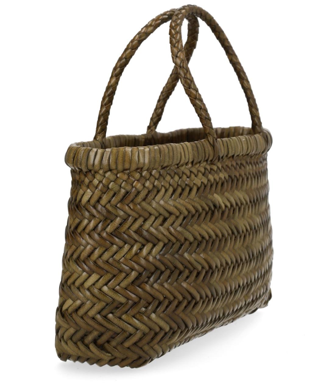 Dragon Diffusion Зеленая кожаная сумка тоут, фото 2