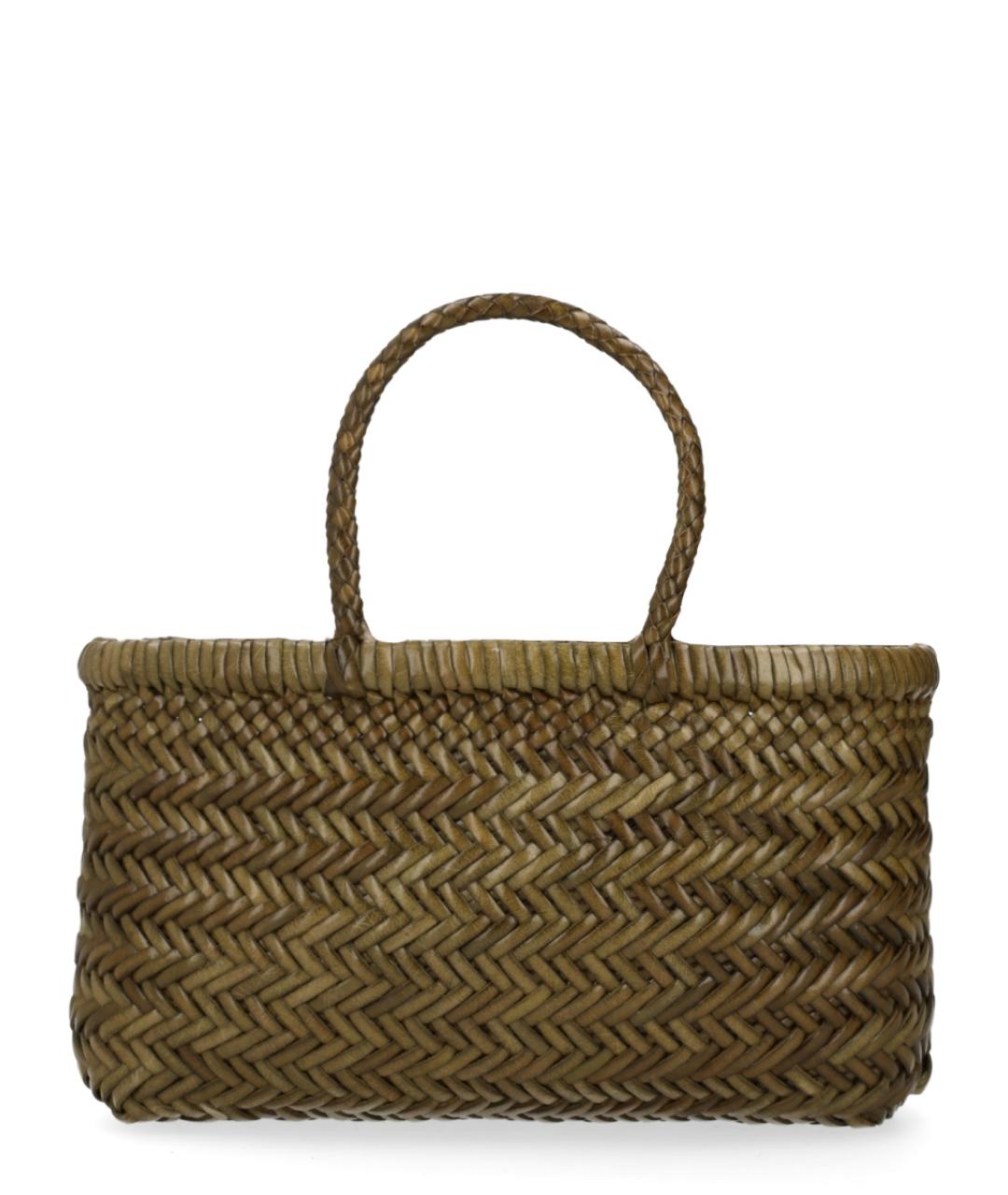 Dragon Diffusion Зеленая кожаная сумка тоут, фото 3