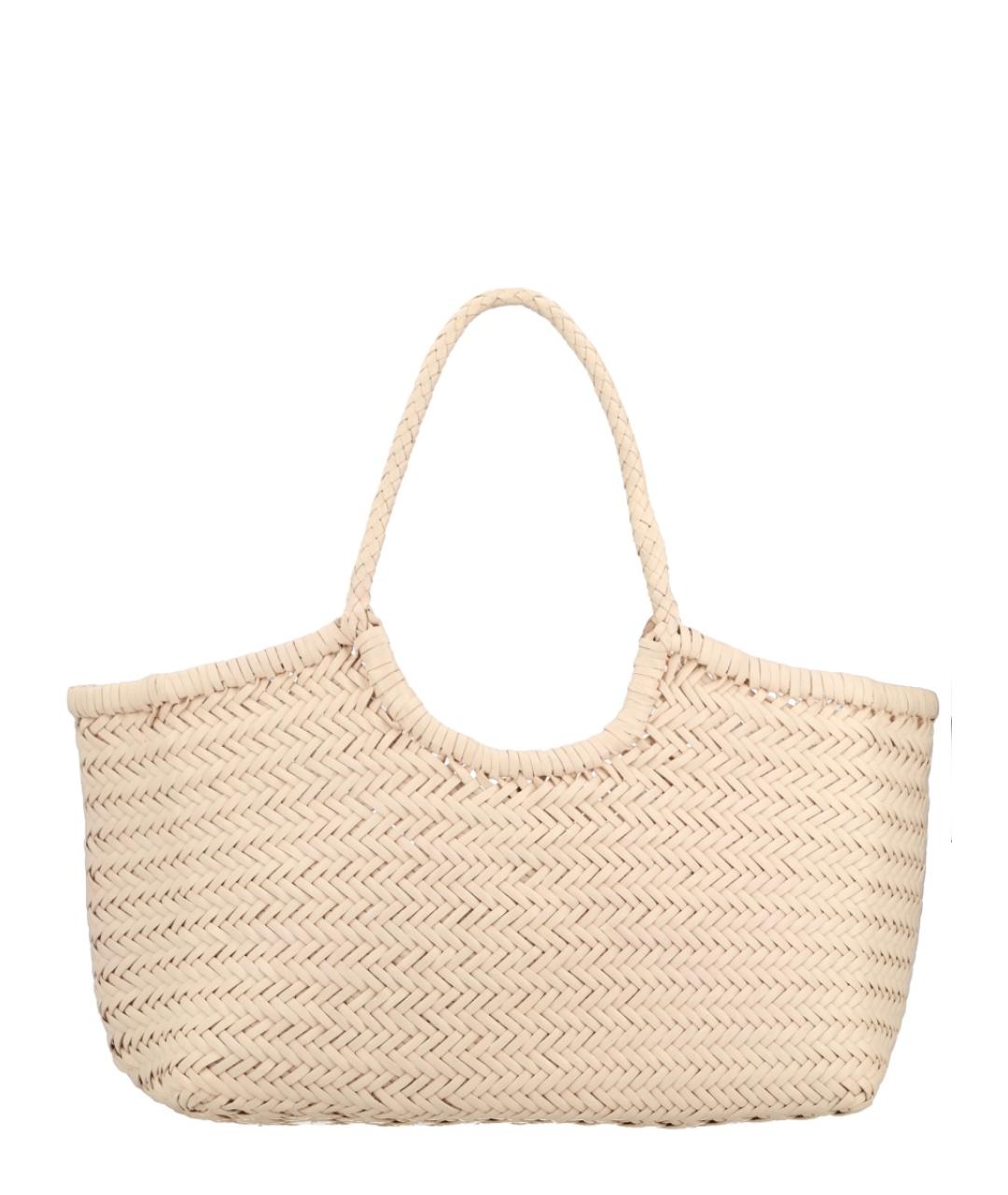 Dragon Diffusion Белая кожаная сумка тоут, фото 1