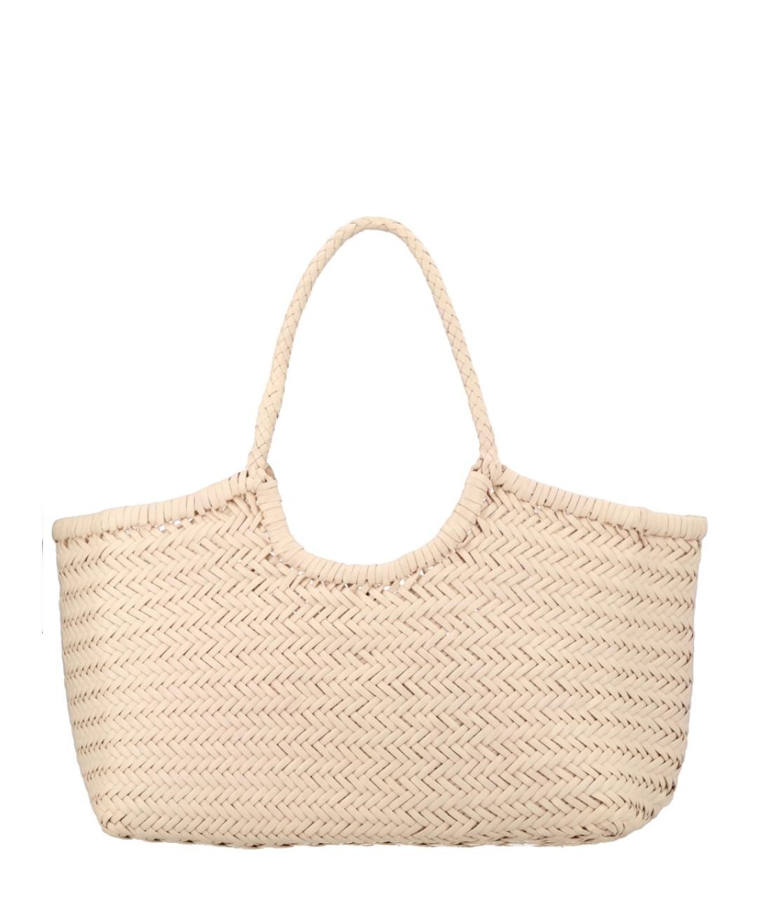 Dragon Diffusion Белая кожаная сумка тоут, фото 2