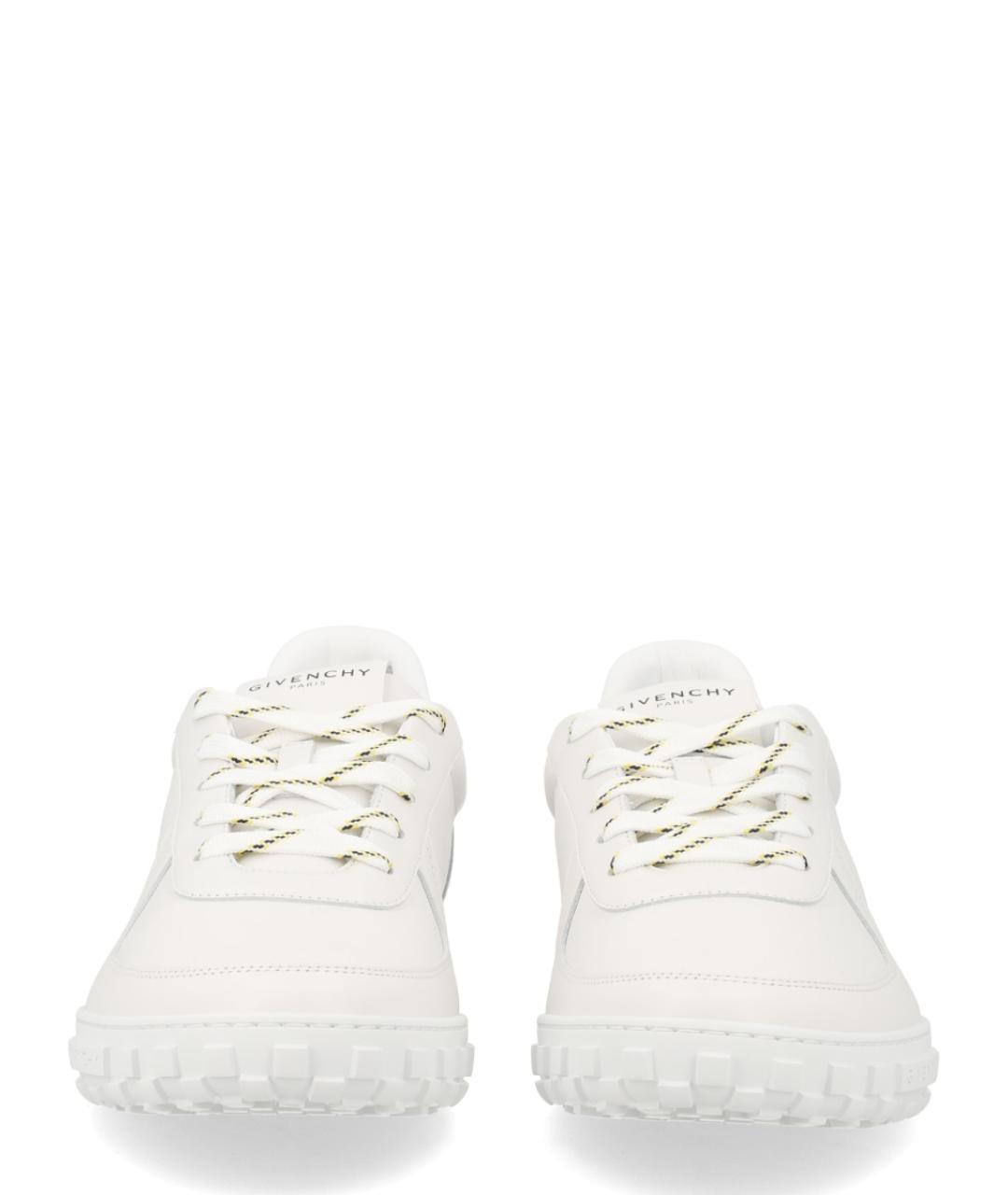 GIVENCHY Белые кожаные низкие кроссовки / кеды, фото 3