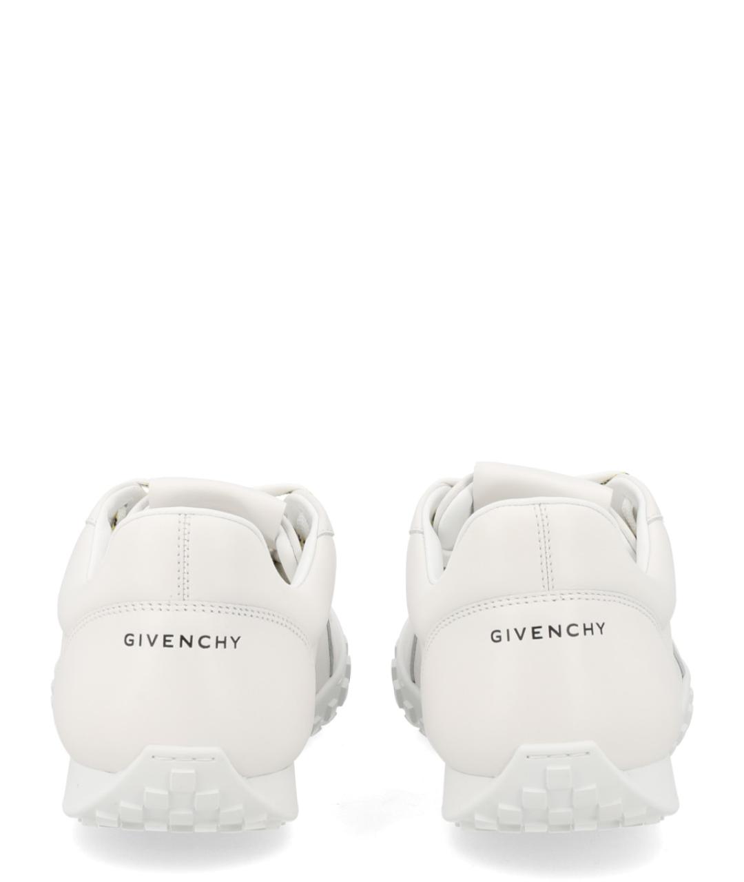 GIVENCHY Белые кожаные низкие кроссовки / кеды, фото 4