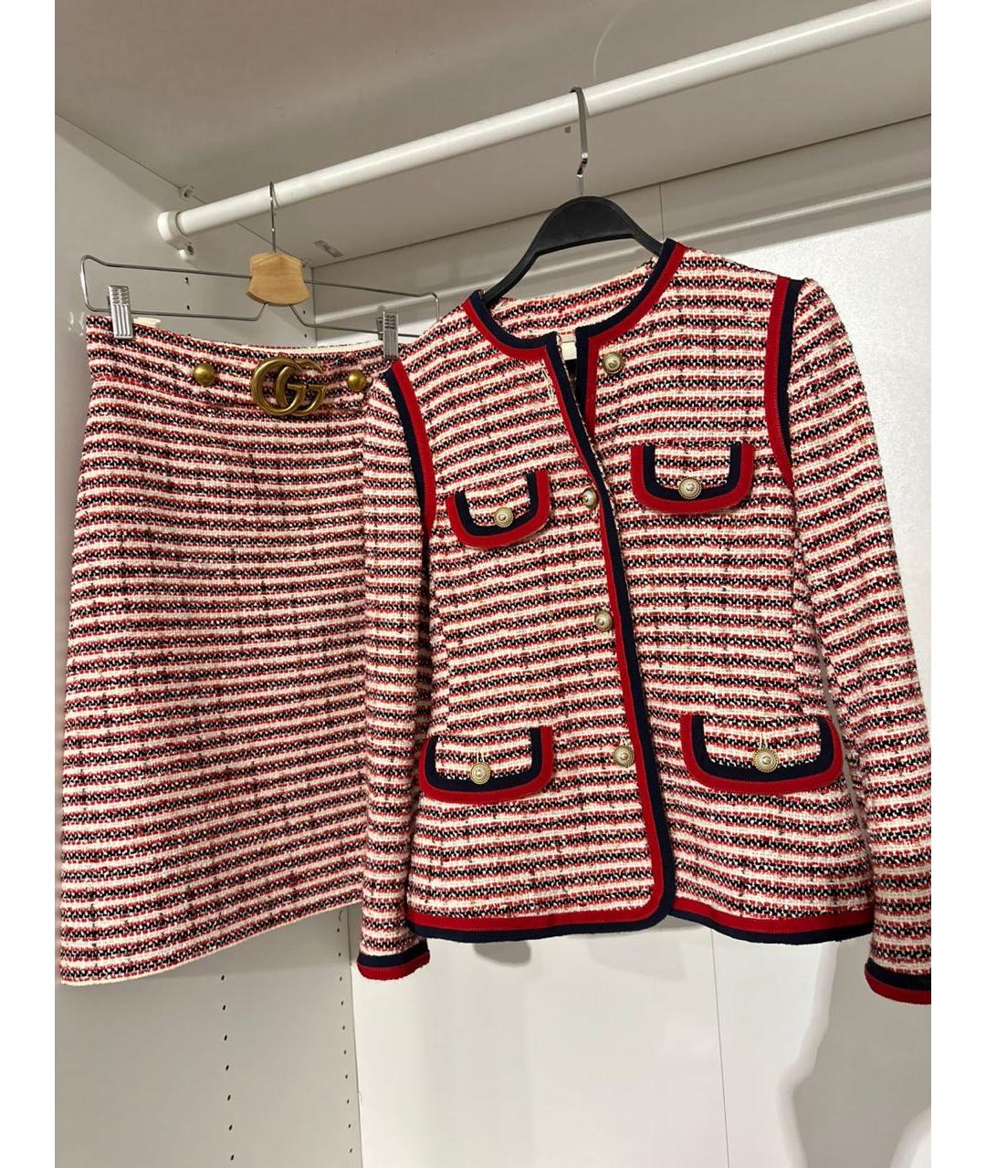 GUCCI Мульти твидовый костюм с юбками, фото 3