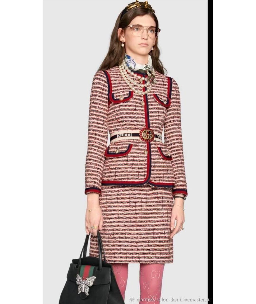 GUCCI Мульти твидовый костюм с юбками, фото 2