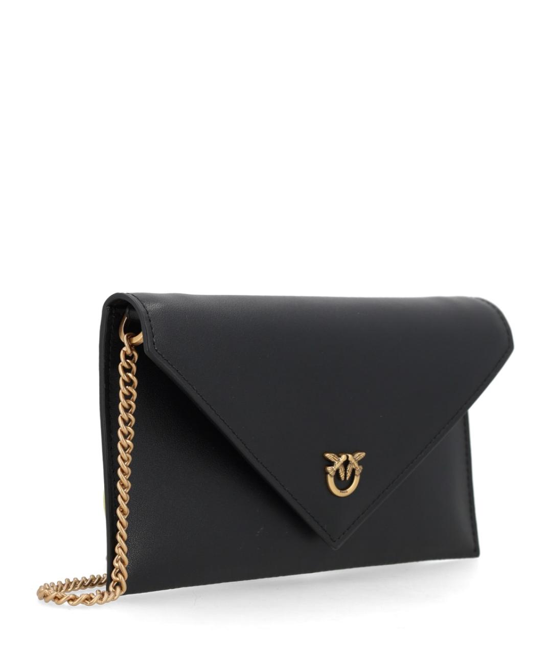 PINKO Черная синтетическая сумка через плечо, фото 2