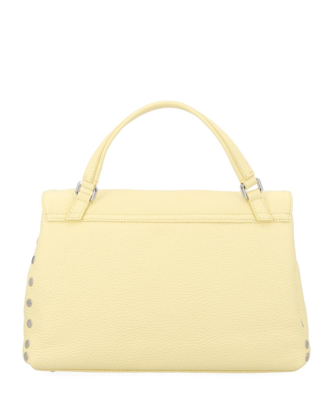 ZANELLATO Желтая кожаная сумка через плечо, фото 4