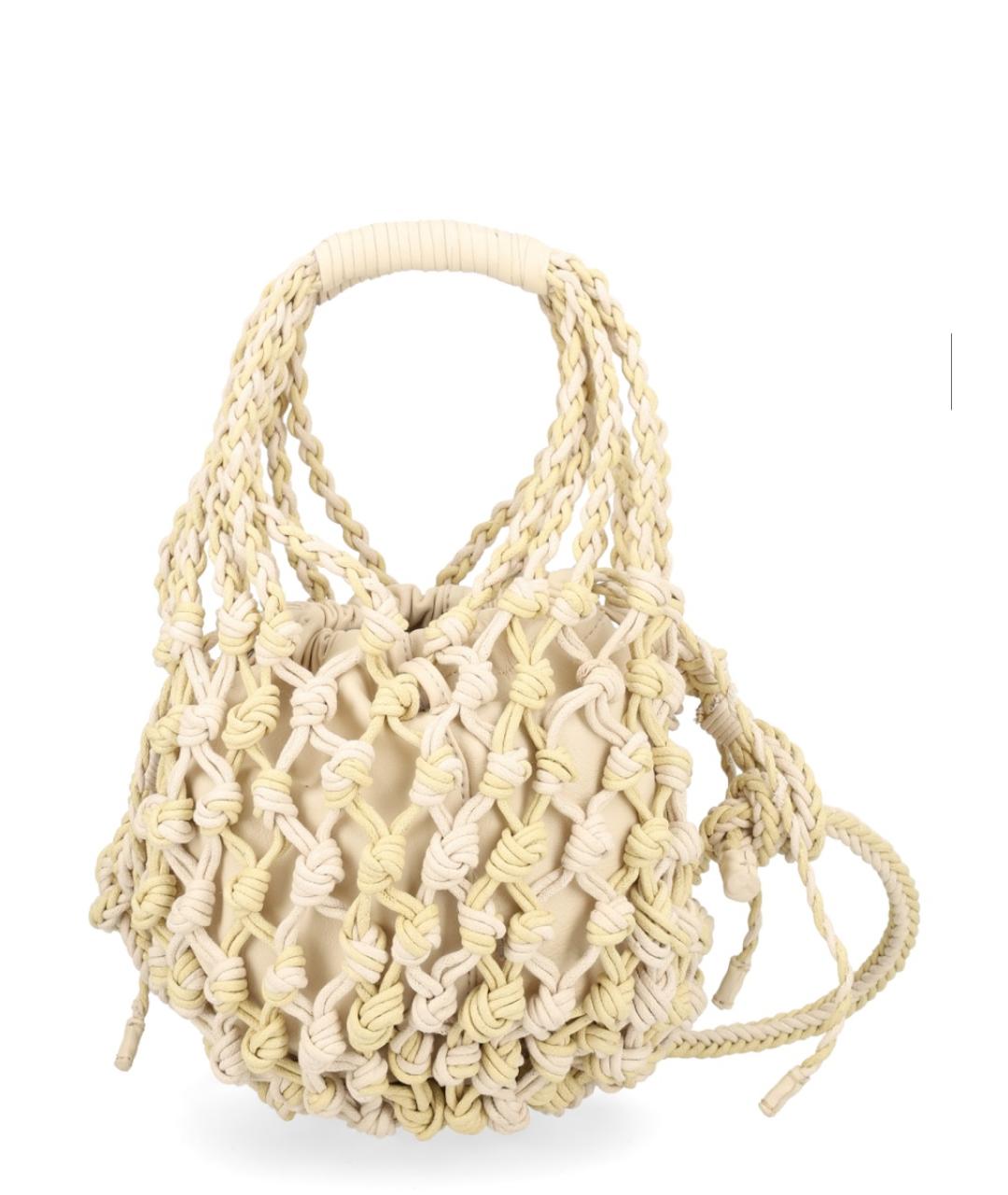 ALYSI Белая кожаная сумка через плечо, фото 3