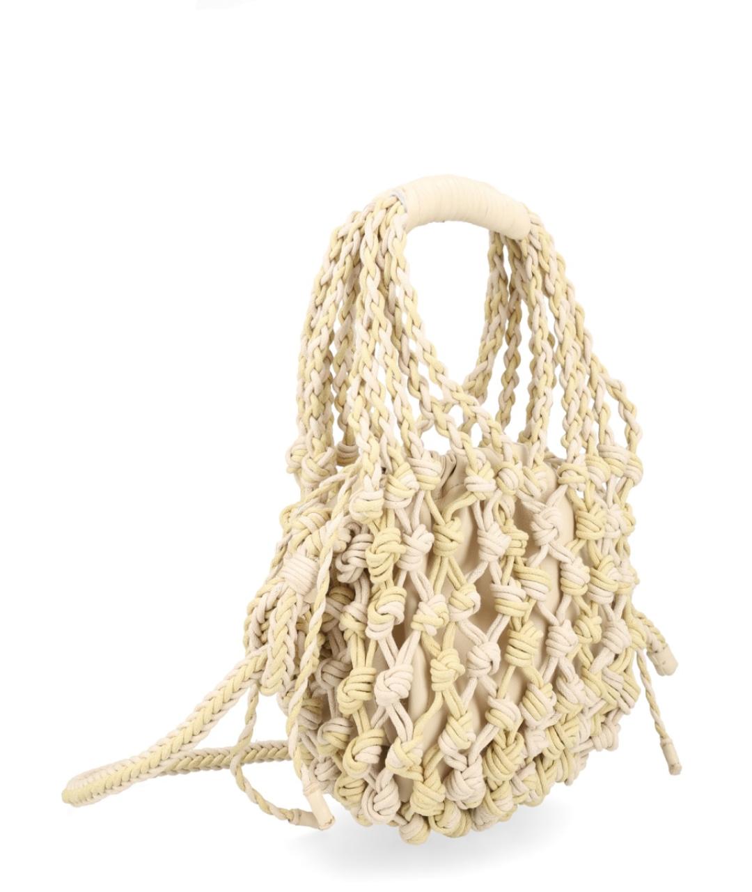 ALYSI Белая кожаная сумка через плечо, фото 2