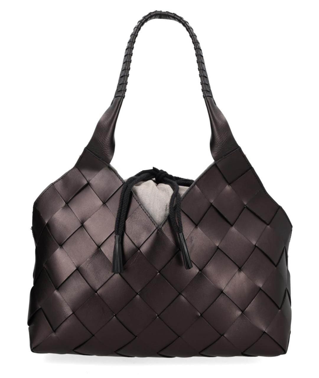 Dragon Diffusion Черная кожаная сумка через плечо, фото 1