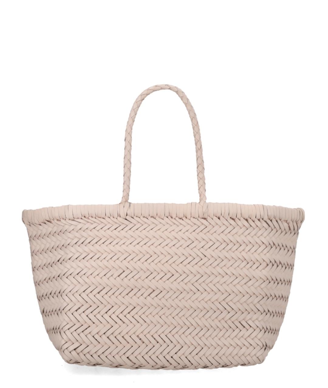 Dragon Diffusion Бежевая кожаная сумка тоут, фото 1