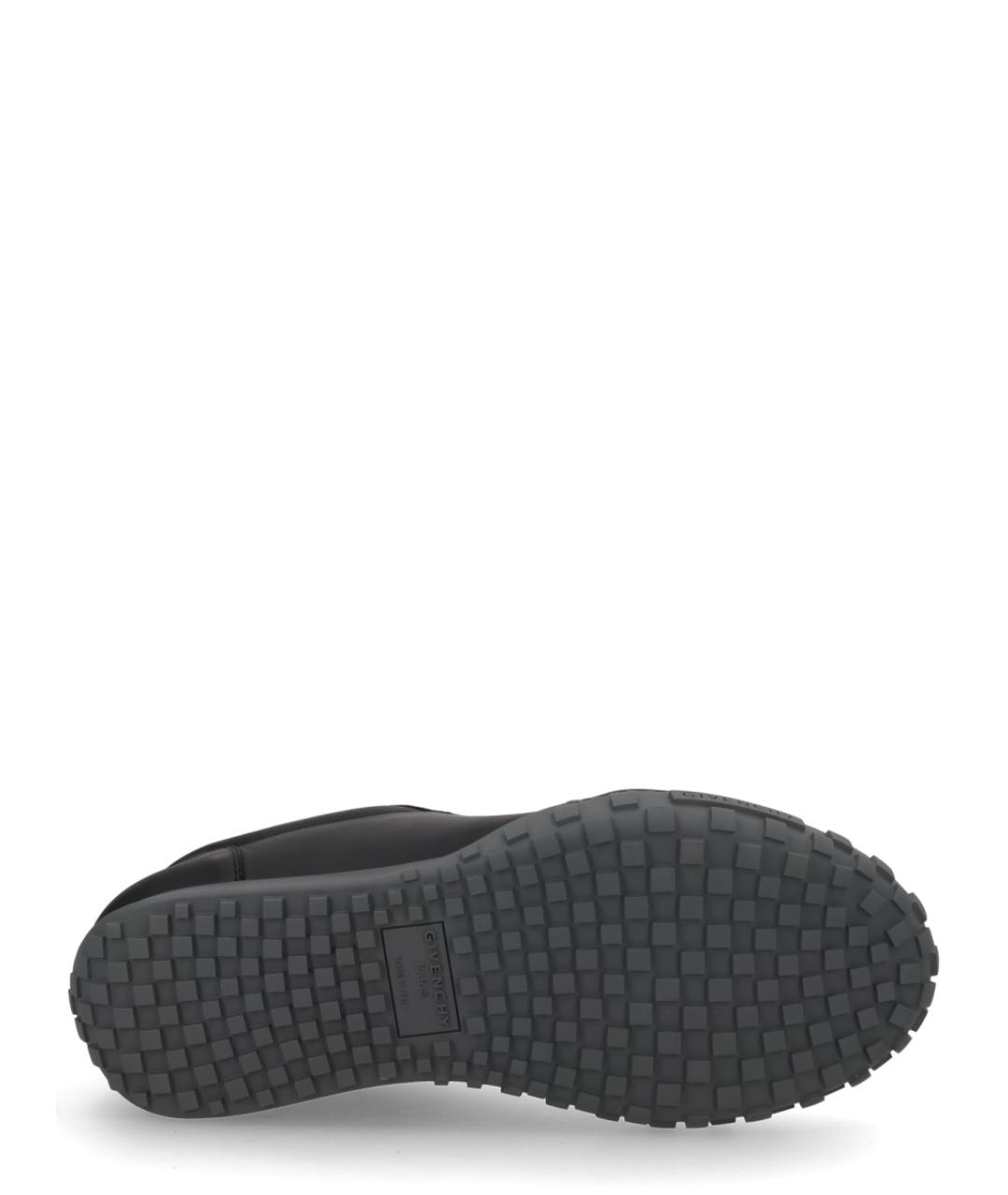 GIVENCHY Черные кожаные низкие кроссовки / кеды, фото 6