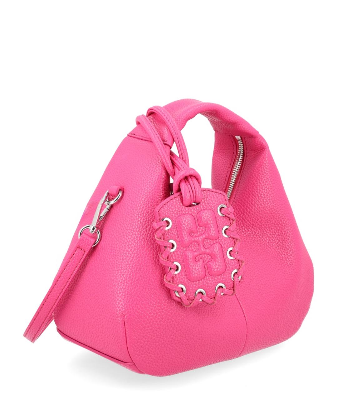 GANNI Фуксия синтетическая сумка тоут, фото 2