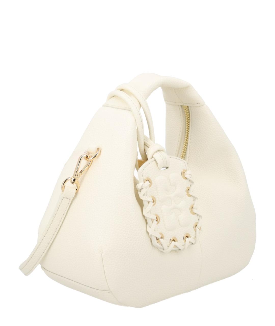 GANNI Белая синтетическая сумка с короткими ручками, фото 2
