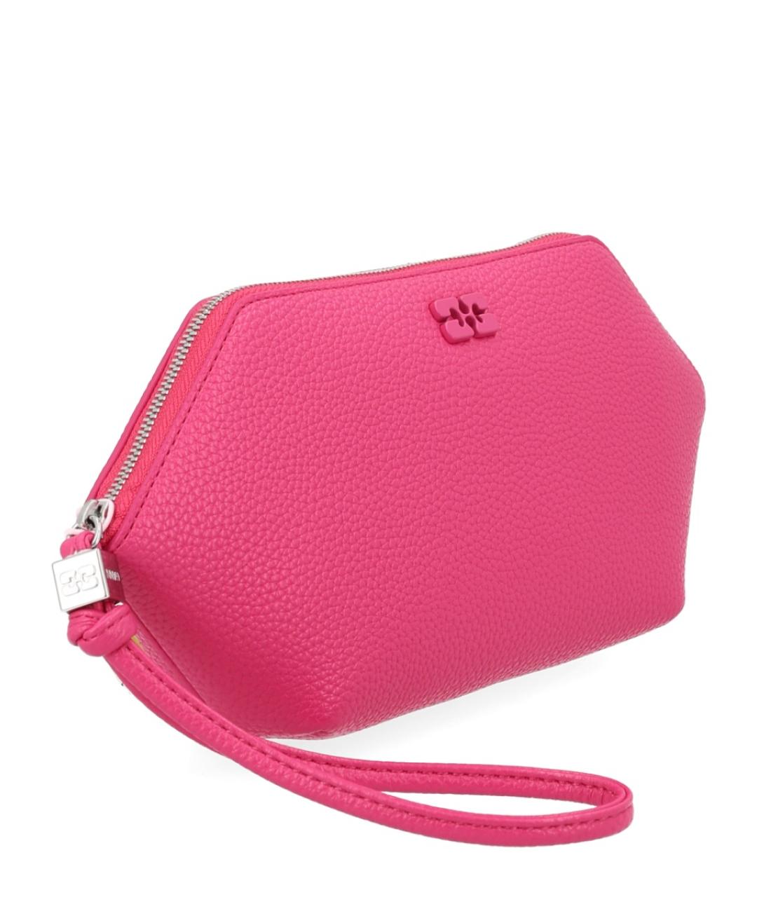 GANNI Фуксия кожаный кошелек, фото 3