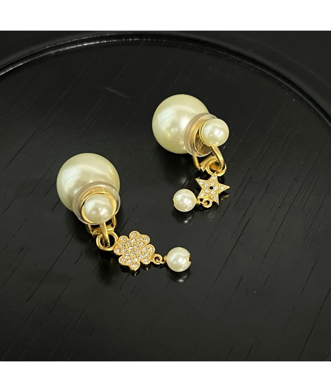 CHRISTIAN DIOR Золотые серьги, фото 7