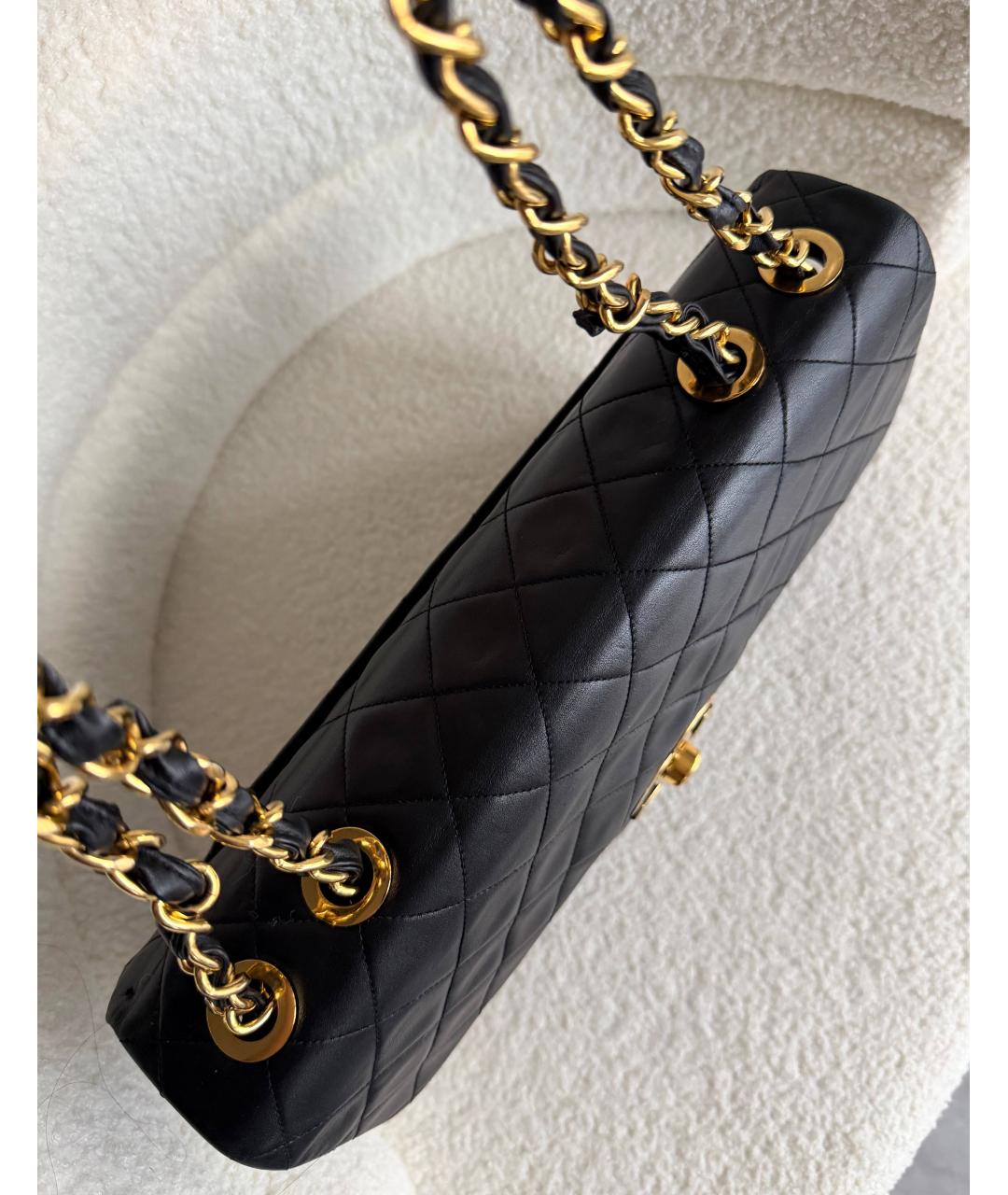 CHANEL Черная кожаная сумка через плечо, фото 5