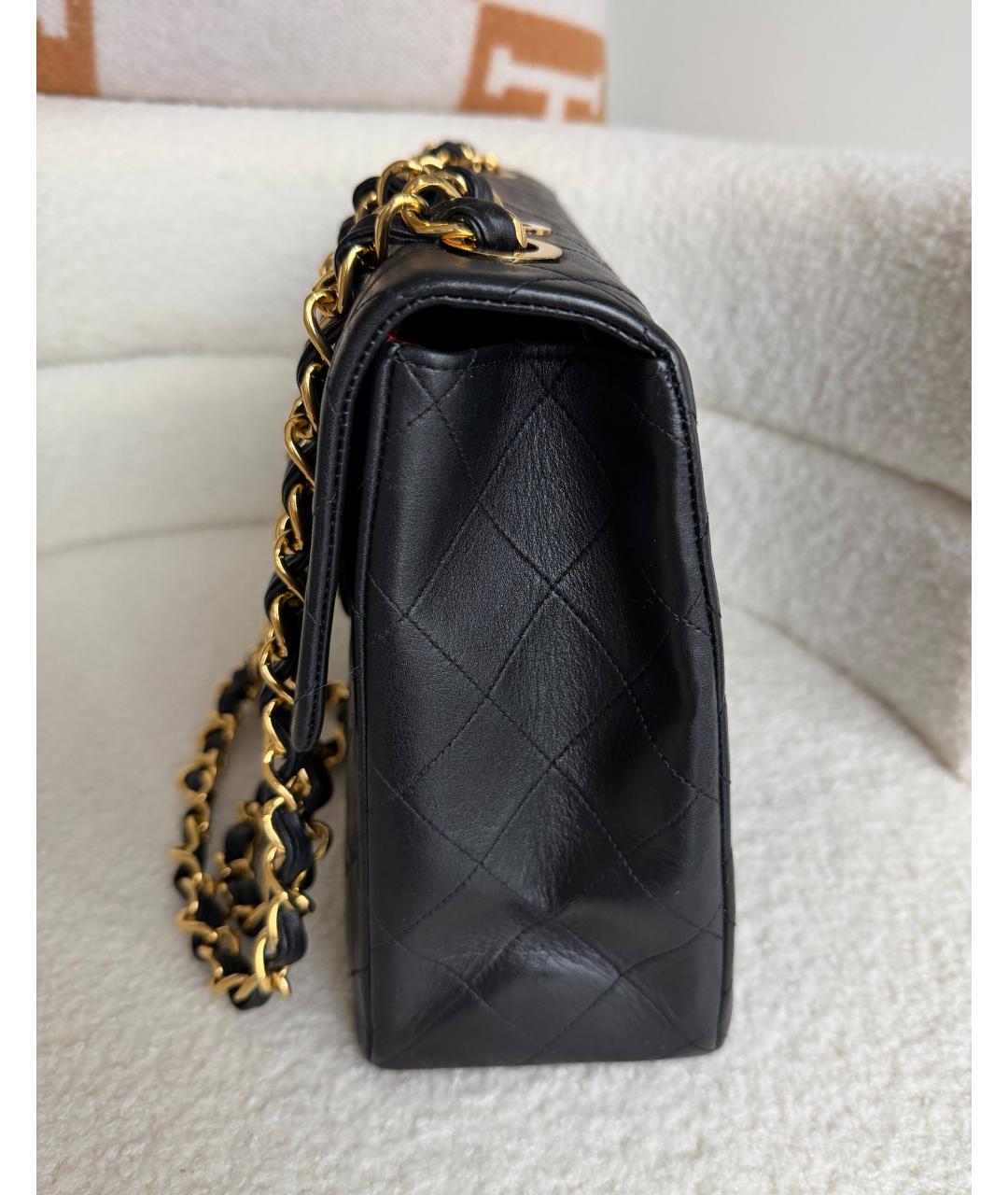 CHANEL Черная кожаная сумка через плечо, фото 3