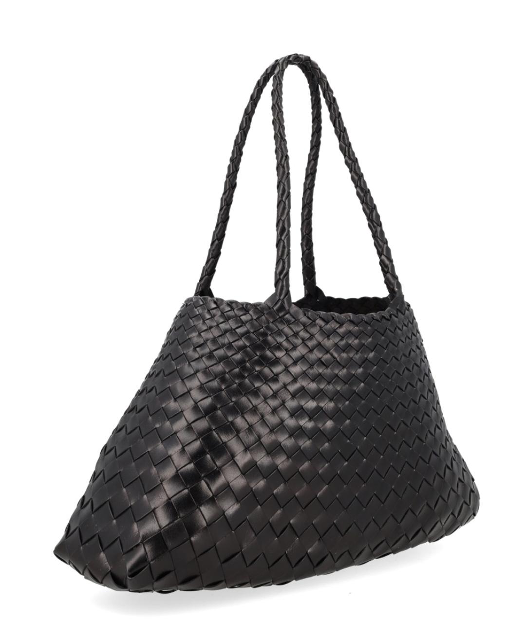 Dragon Diffusion Черная кожаная сумка тоут, фото 3