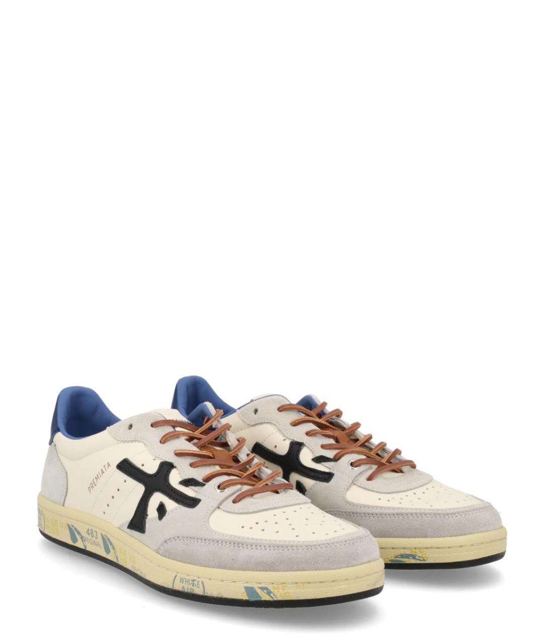 PREMIATA Мульти кожаные низкие кроссовки / кеды, фото 2