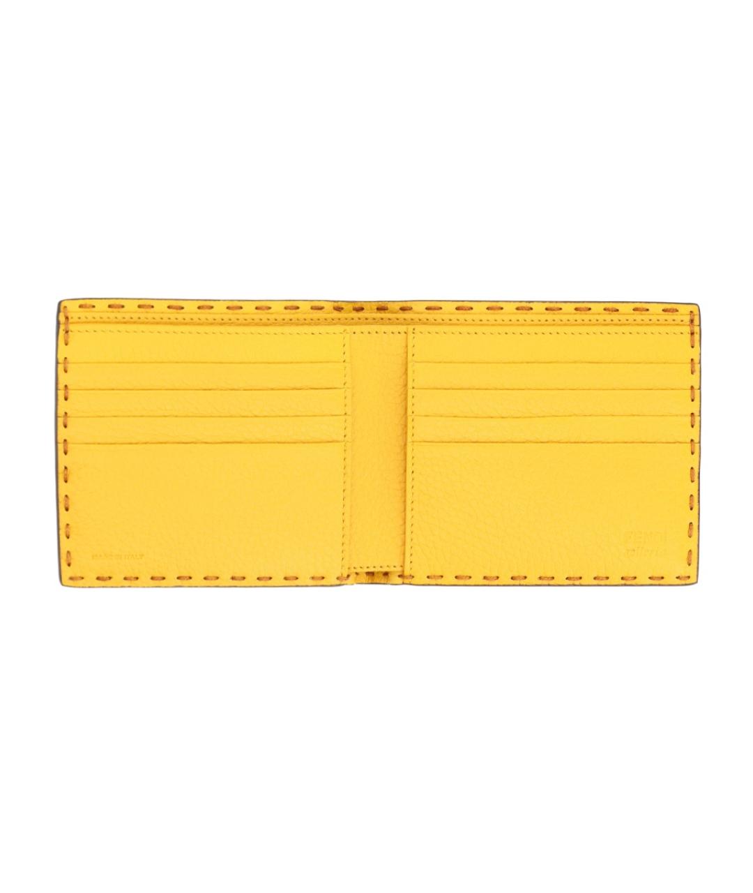 FENDI Коричневый кожаный кошелек, фото 3