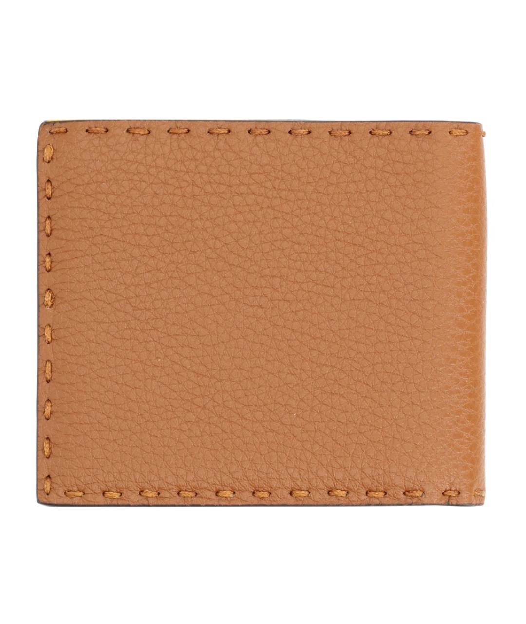 FENDI Коричневый кожаный кошелек, фото 2