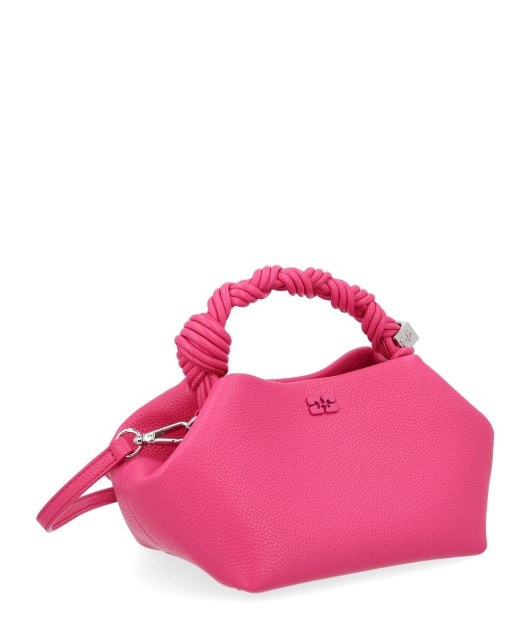 GANNI Фуксия синтетическая сумка с короткими ручками, фото 2