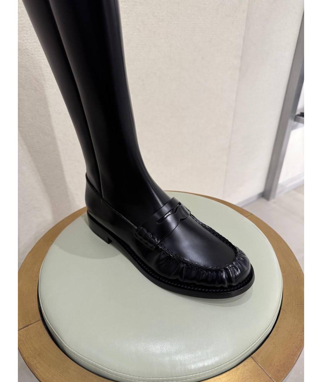 PRADA Черные кожаные сапоги, фото 3