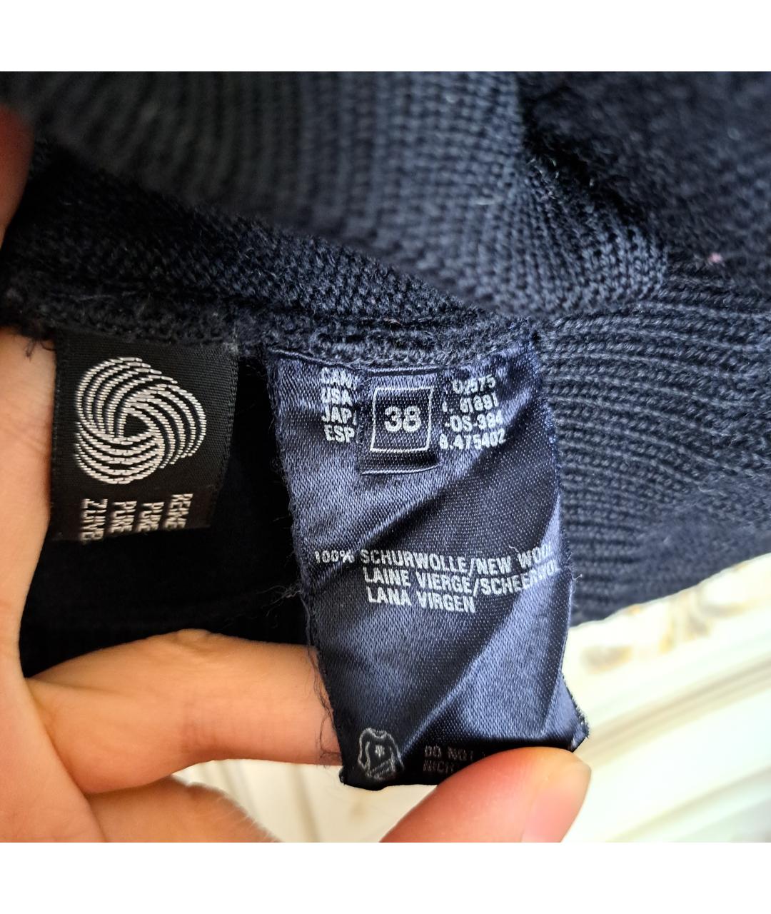 ESCADA Темно-синий шерстяной кардиган, фото 4