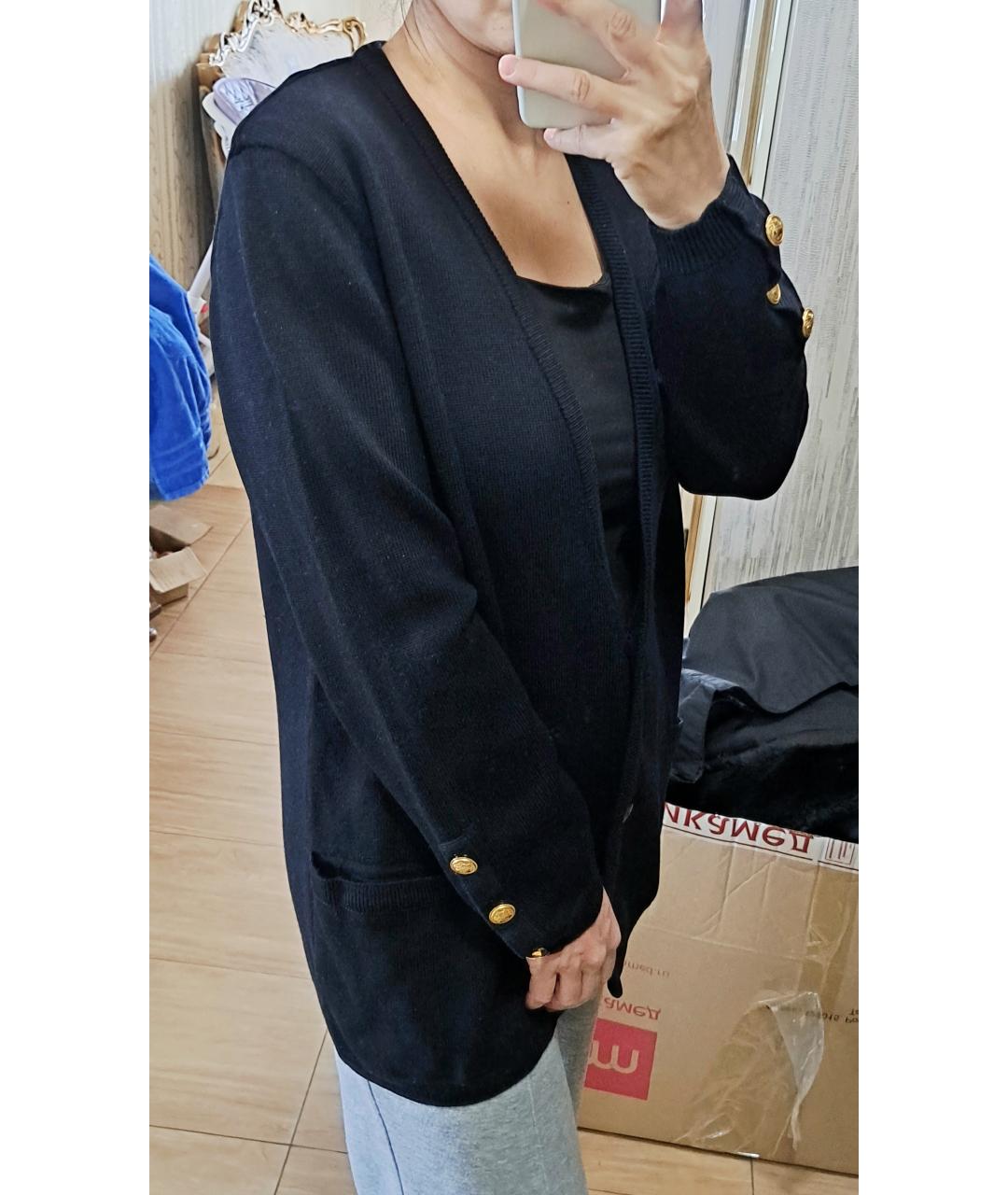 ESCADA Темно-синий шерстяной кардиган, фото 2