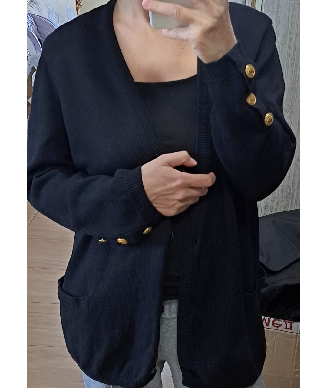 ESCADA Темно-синий шерстяной кардиган, фото 3