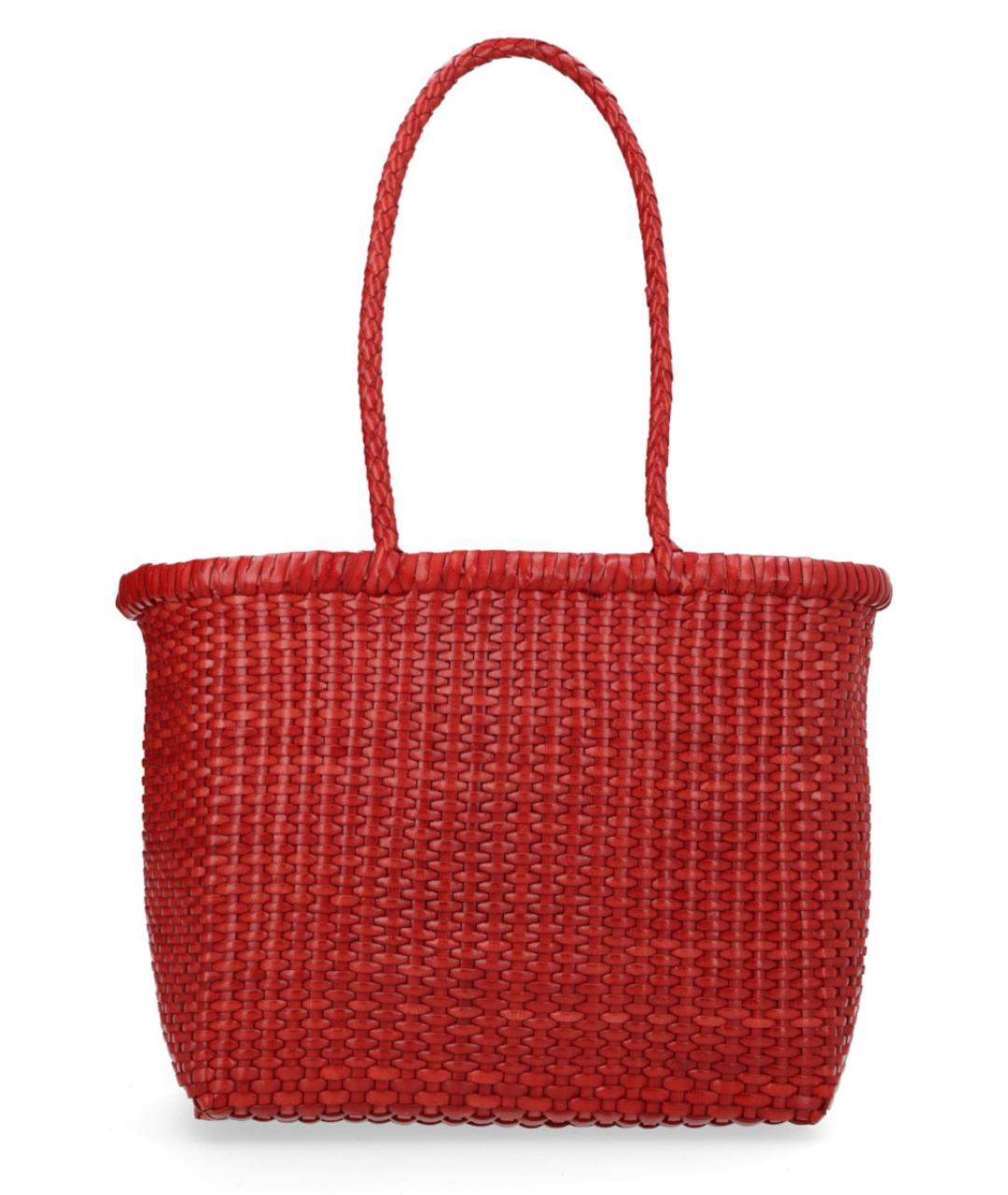 Dragon Diffusion Красная кожаная сумка тоут, фото 3