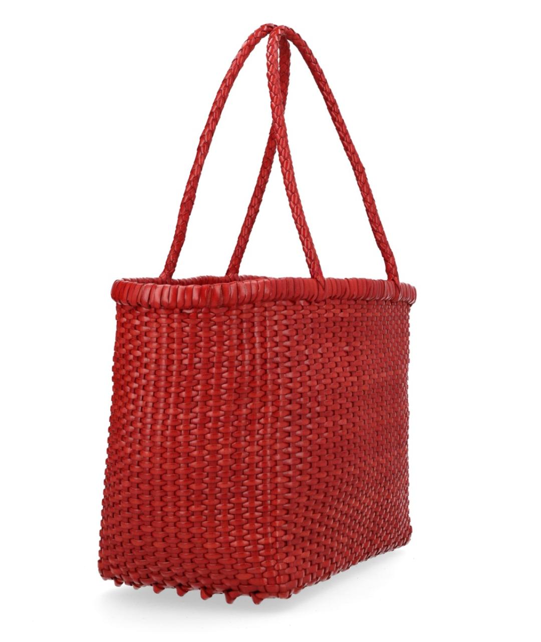 Dragon Diffusion Красная кожаная сумка тоут, фото 2