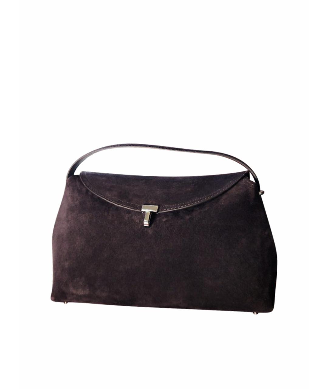 TOTEME Коричневая замшевая сумка через плечо, фото 1