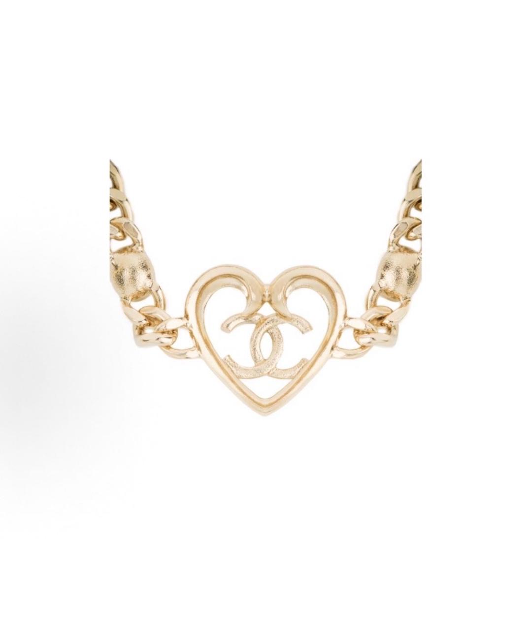 CHANEL Золотой металлический браслет, фото 3