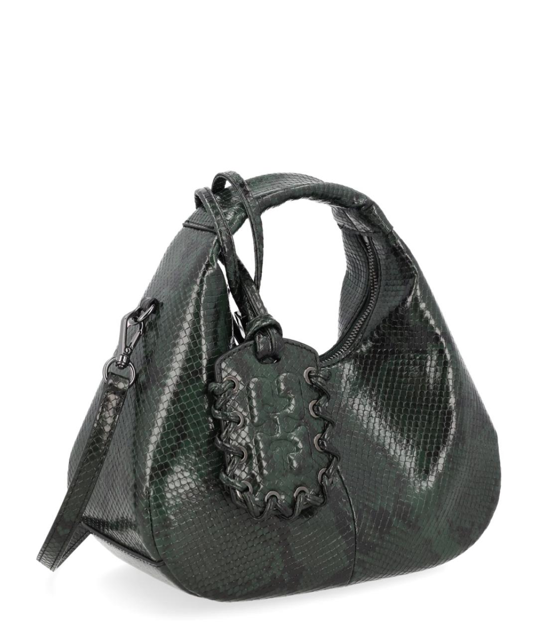 GANNI Зеленая синтетическая сумка тоут, фото 2