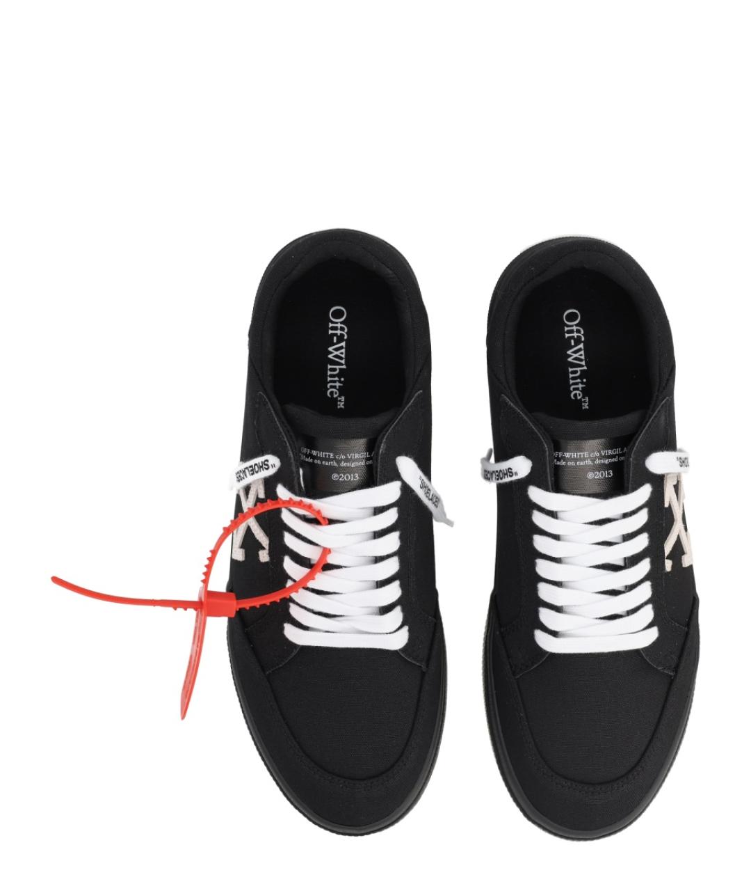 OFF-WHITE Черные низкие кроссовки / кеды, фото 5