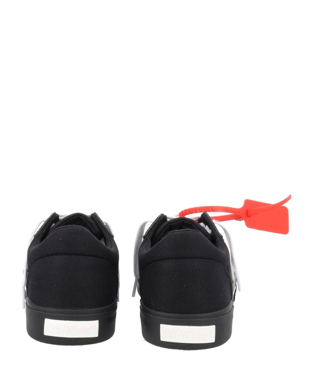 OFF-WHITE Черные низкие кроссовки / кеды, фото 4