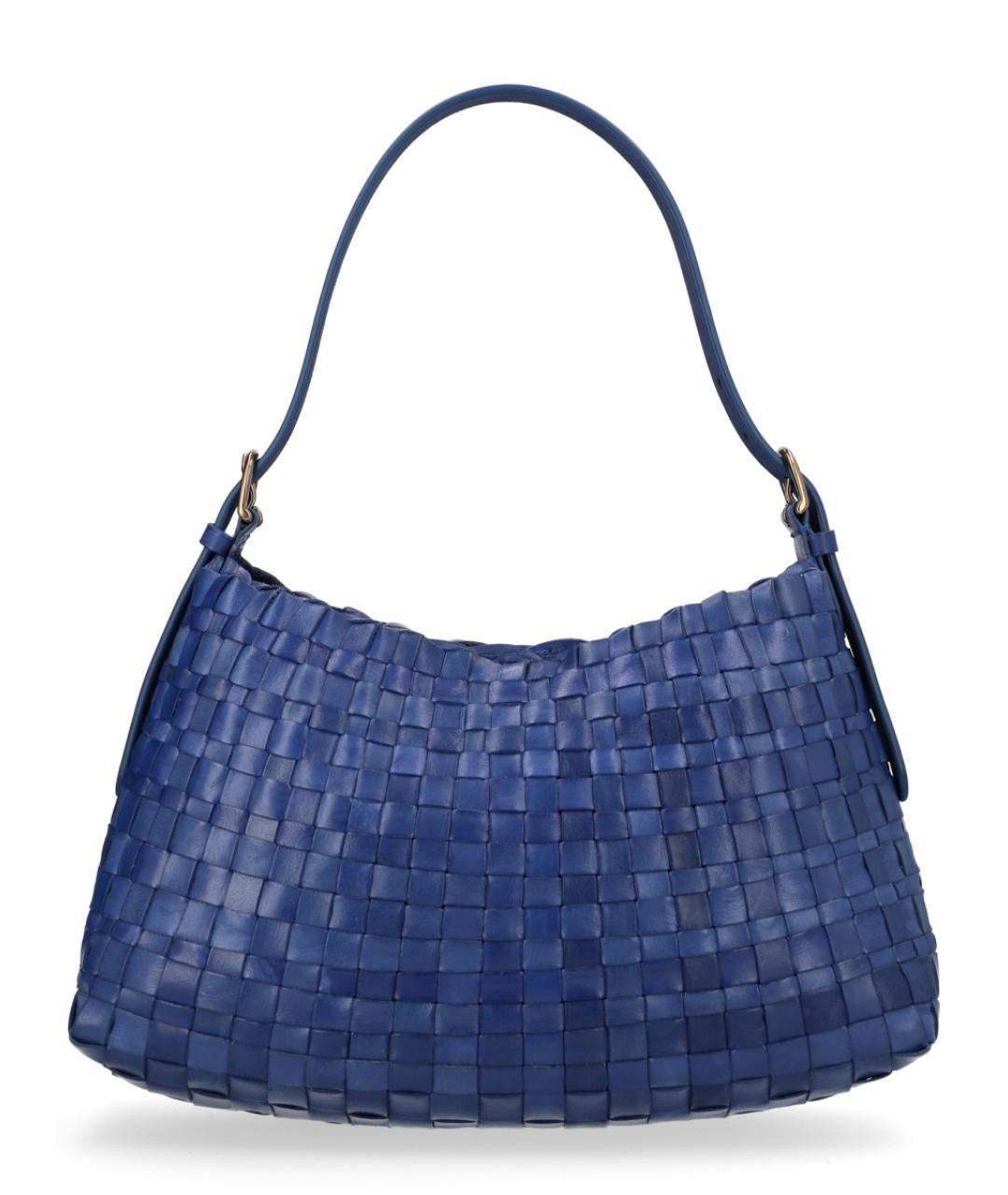 Dragon Diffusion Синяя кожаная сумка тоут, фото 3