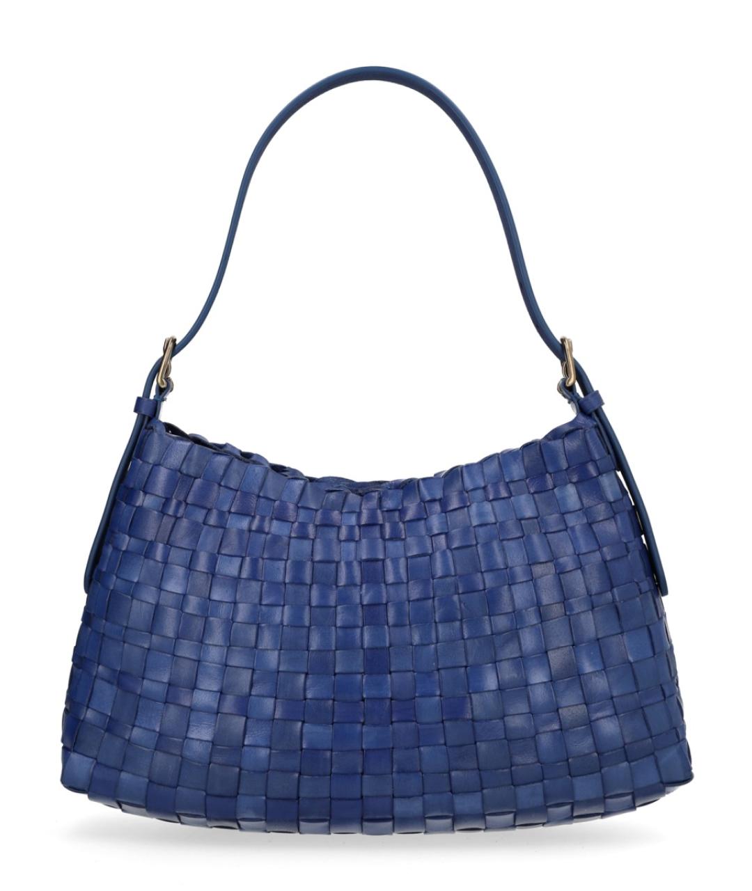 Dragon Diffusion Синяя кожаная сумка тоут, фото 1